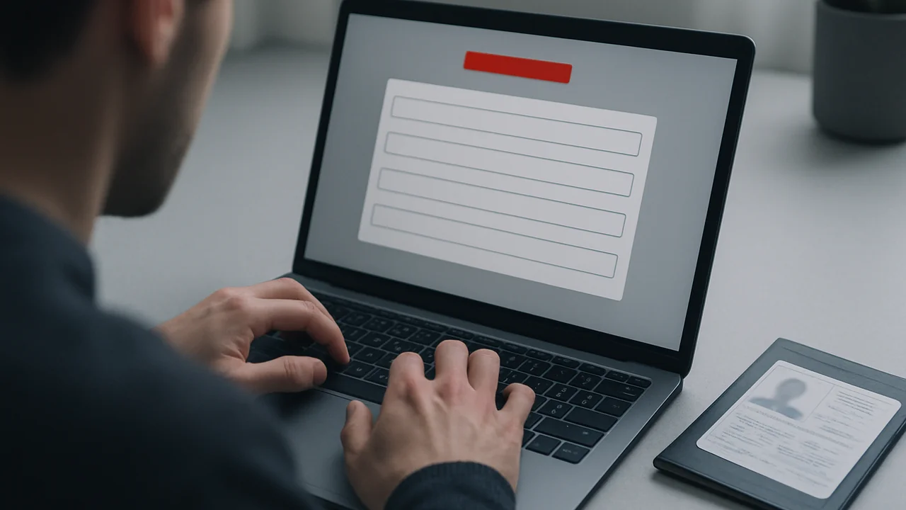 Filling in a UK Electronic Travel Authorization form on etourist.com